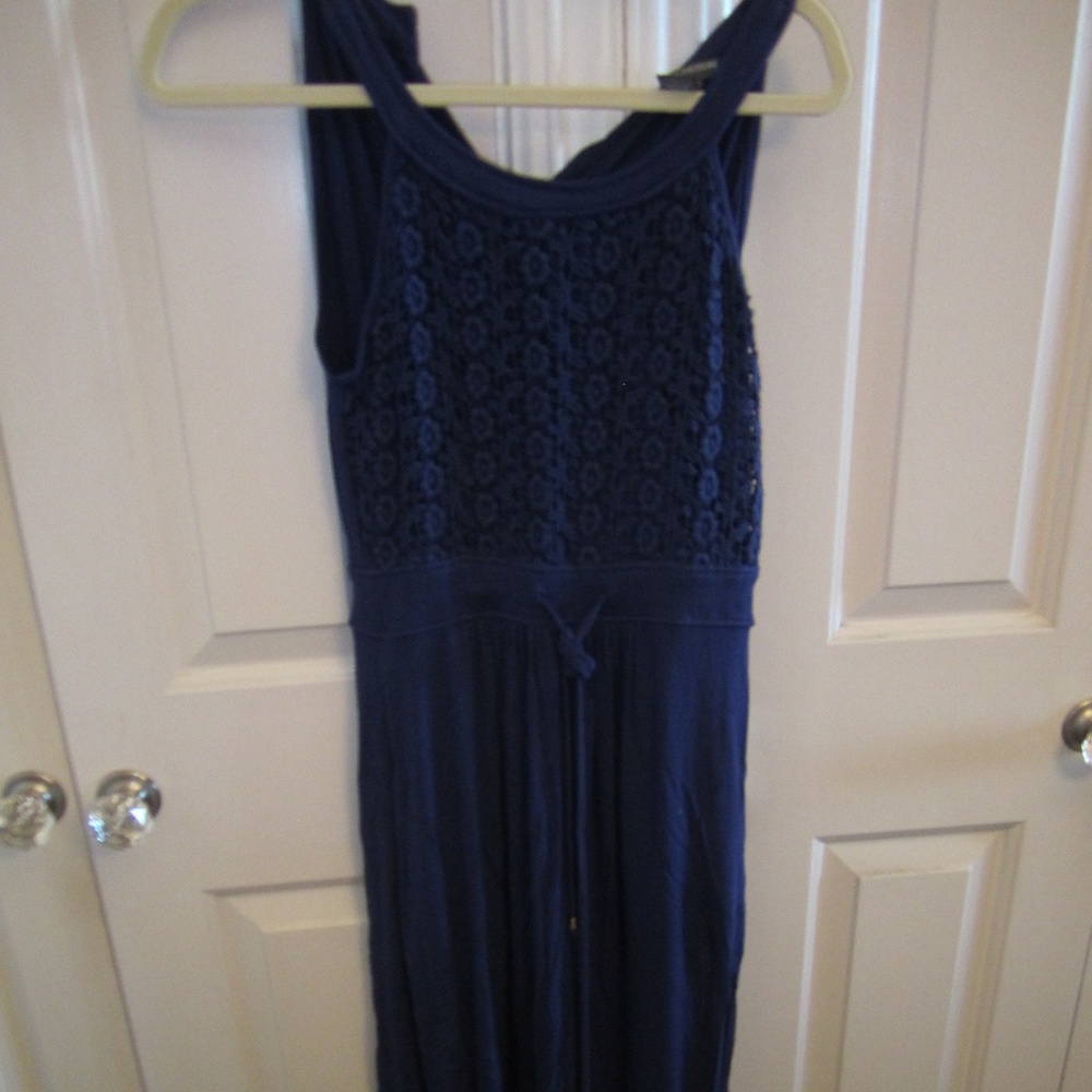 Chelsea & Theodore Women's Long Royal Blue Tank Dress~Size Small